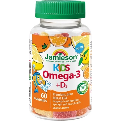 Jamieson Omega-3 Gummies Kids želatínové pastilky 60