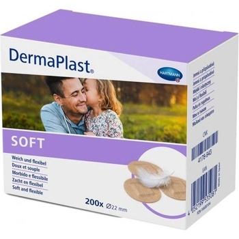 DERMAPLAST náplasti Soft kulaté průměr 22 mm 200 ks
