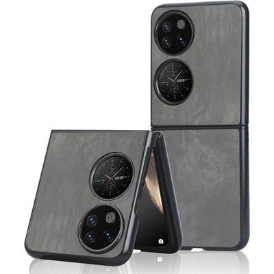 Púzdro Shockproof Litchi Texture Huawei P50 Pocket sivé