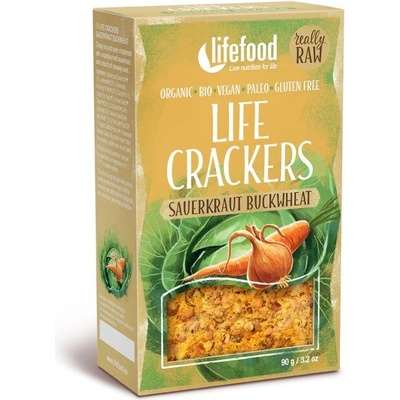 LifefoodKrekry LIFE CRACKERS Zelňáky RAW BIO 90 g