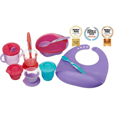 Vital Baby Стартов комплект за хранене лилав Vital Baby