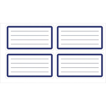 Top Office Самозалепващи се етикети, ученически, бели, 40 бр (1540200300)