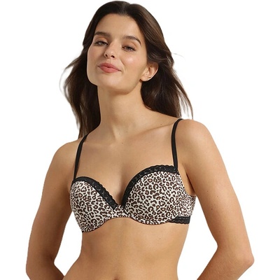 DIM DAILY MICRO PADDED BRA DI000DY8 čierna - biela