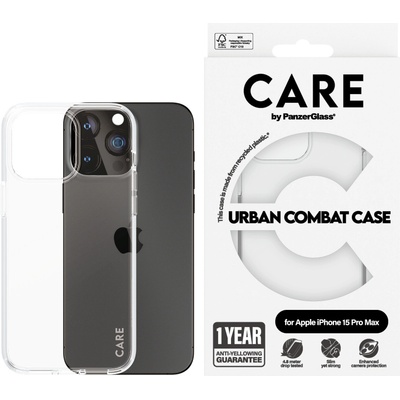 Panzer Гръб CARE by PanzerGlass за iPhone 15 Pro Max Flagship - Прозрачен