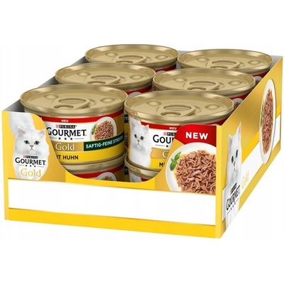 Gourmet Gold succulent delight s kuracím mäsom 12 x 85 g