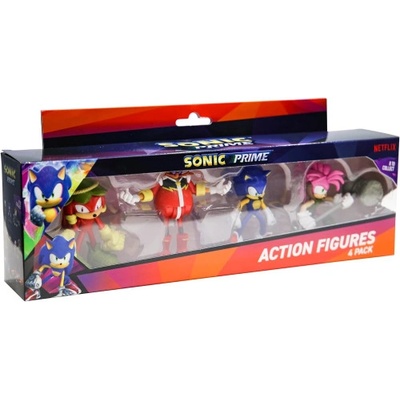 SEGA Фигурки Sonic Prime Action Figures пакет от 4 броя, Вариант 1 (SON6040)