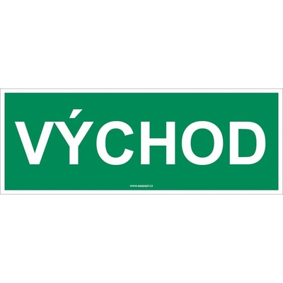 Bezpečnostní tabulka - Východ