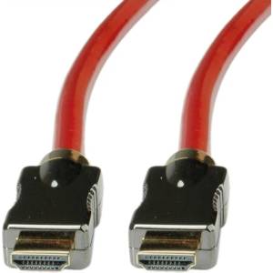 Roline Кабел Roline 11.04. 5905, от HDMI(м) към HDMI(м), 5м, червен, 8К + Ethernet (11.04.5905)