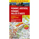 Itálie Piemont,Aostata mapa