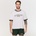 GymBeam Мъжка овърсайз тениска Varsity White L