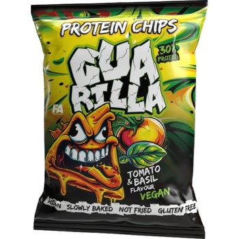 Guarilla Protein Chips | 30% Protein ~ Vegan Friendly [60 грама] Домат с босилек