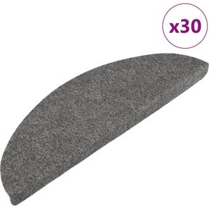 vidaXL Самозалепващи стелки за стълби, 30 бр, сиви, 56x17x3 см (3365910)