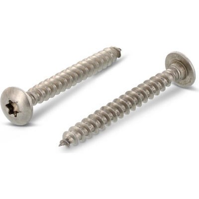 INOX ART. 9083 vrut na dveřní závěsy a tesařské kování s půlkulatou plochou hlavou na TORX, nerez A2 Varianta: Vrut na dveřní závěsy TORX, nerez A2 6X45 TX30 – Zboží Mobilmania