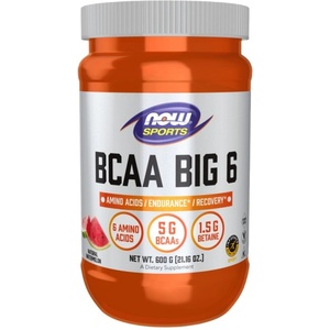 NOW BCAA Big 6 Powder [600 грама] Диня