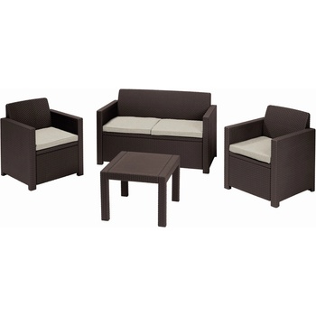 Allibert Alabama Set hnedá