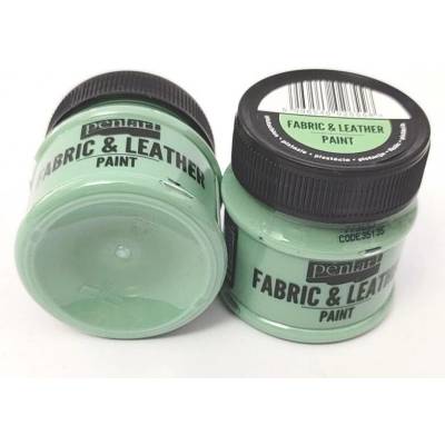 Kůže a textilní barva 50 ml pistáciová
