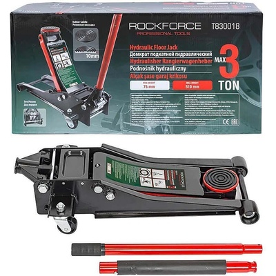 RockForce Крик хидравличен крокодил 3 т, нископрофилен, 75-510 мм, RockForce RF-T830018 (В-RF-47959)