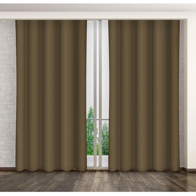 Tmavozelený jednofarebný záves s riasiacou páskou zelená Šírka 160 cm | Dĺžka 270 cm