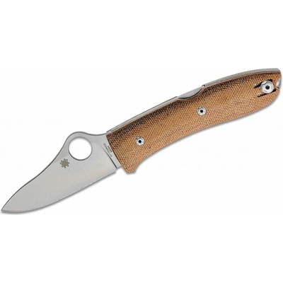 Spyderco SpyOpera Brown Canvas Micarta C255CMP