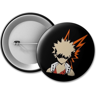 Boku no Hero Academia BNHA placka Bakugo Silhouette 50 mm