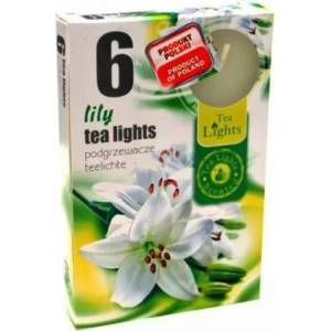 Tea lights Свещи за чай с цвят лилия 6 бр