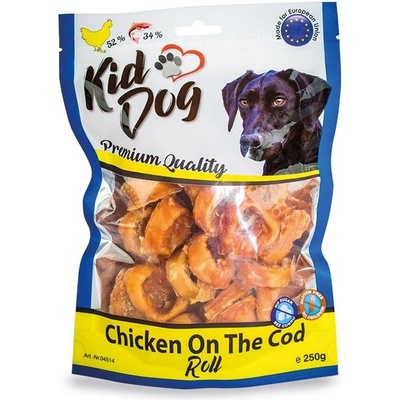 KIDDOG Пилешко месо на ролка от треска 250 г