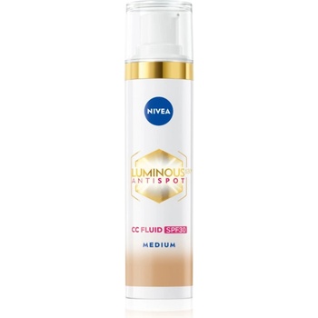 Nivea Luminous 630 Anti Spot озаряващ СС крем SPF 30 цвят Medium 40ml
