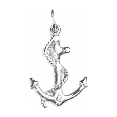 Čištín Zlatý přívěsek kotva bílé i žluté zlato P 414