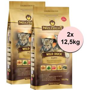 Wolfsblut Дивечова патица за кученца 2 x 12, 5 кг