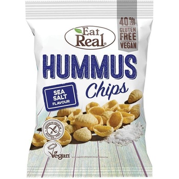 EatReal Hummus chipsy s mořskou solí 45g