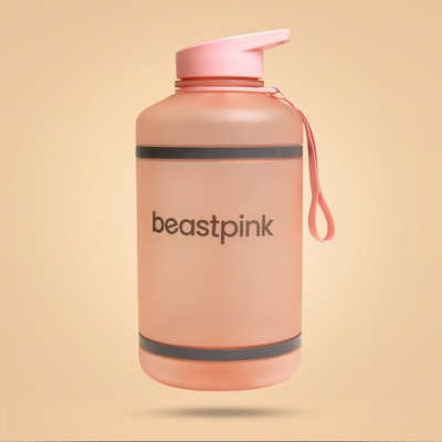 GymBeam BeastPink Спортна бутилка Hyper Hydrator 2, 2 l Pink