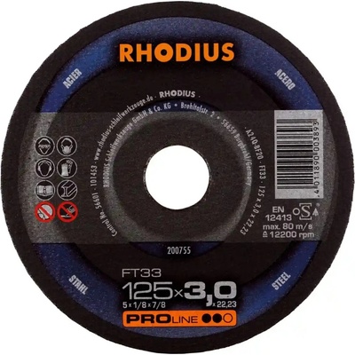 Rhodius Rezný kotúč 125 x 3,0 x 22,23 mm 200755