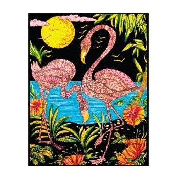 Colorvelvet - Włochy Velvet coloring page 47x35 Flamingos