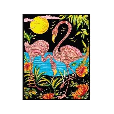 Colorvelvet - Włochy Velvet coloring page 47x35 Flamingos
