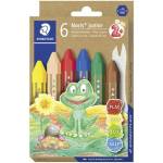STAEDTLER Пастели, джъмбо, шестоъгълни, STAEDTLER "Noris Junior 224", 6 различни цвята 224 C6 (224 C6)