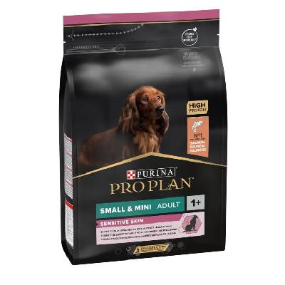 PURINA PRO PLAN Small & Mini Adult Sensitive Skin OPTIDERMA s lososem 3 kg