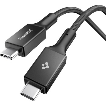Spigen Кабел с бързо зареждане за устройства с USB-C порт - Spigen Essential USB-C to USB-C Cable 100W (черен) (150 см) (ACA10421)