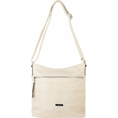 KIARA dámska crossbody koženková kabelka Svetlo Béžová