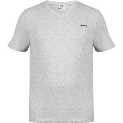 Slazenger Мъжка тениска Slazenger V Neck T Shirt Mens - Grey Marl