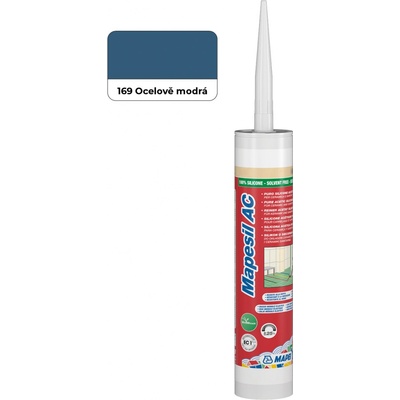 Mapesil AC 169 sanitární silikon 310 g ocelově modrá