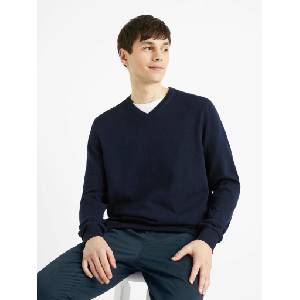 Celio Тъмносин мъжки основен пуловер Celio Decotonv Celio | Sin | МЪЖЕ | S