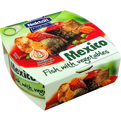 Nekton Opečená ryba so zeleninou Mexico 200 g