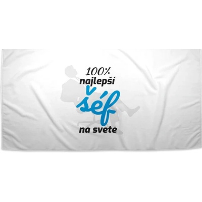 Sablio Uterák 100% najlepší šéf na svete 30 x 50 cm