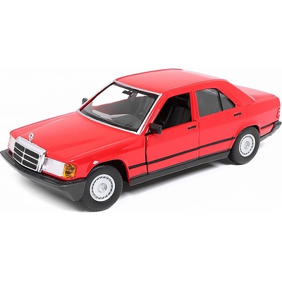 Bburago Mercedes Benz 190 E 2.6 1984 červený 1:24