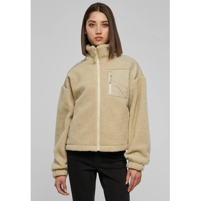 Urban Classics Дамско пухено яке в бежов цвят Urban Classics Ladies Sherpa Mix UB-TB6068-04732 - Бежов, размер XL