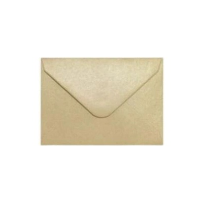 Ozdobné obálky Pearl - 7 x 10 cm, 150 g/m2, perleťové, zlaté, 10 ks
