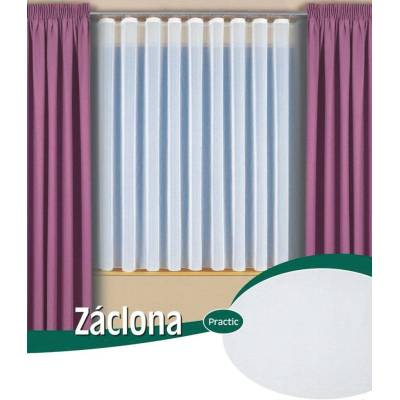 TextilCentrum.cz Textil Centrum Kusová hotová záclona VOAL UNI 09021, s řasicí páskou a olůvkem, jednobarevná bílá, výška 250 cm x šířka 600 cm (na okno)