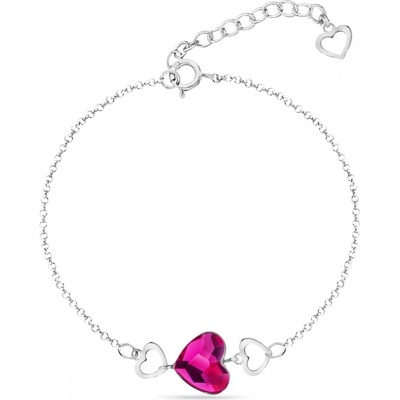 Spark růžový se Swarovski Elements Soul BS280810F Fuchsia