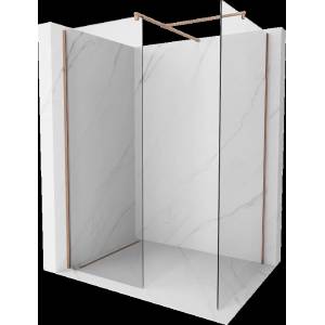 Mexen Kioto душ преграда Walk-in 120 x 100 см, прозрачна, розово злато - 800-120-202-60-00-100 (800-120-202-60-00-100)