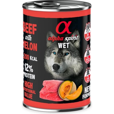 Alpha Spirit Wet Beef & Melon 400 g